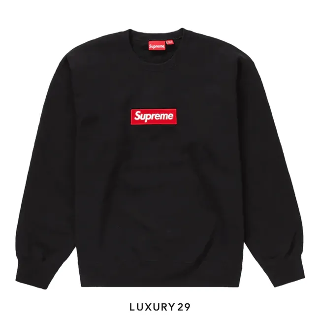 Supreme Box Logo Crewneck  (FW22) Black