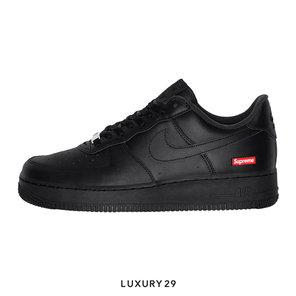 Nike Air Force 1 Low Supreme Black(M)(40, Black)