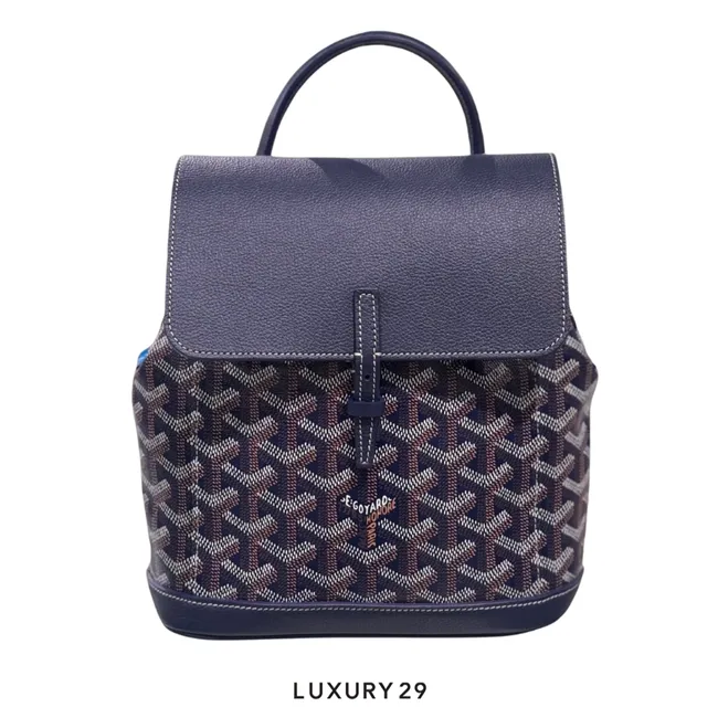 Goyard Alpin Mini Backpack Navy Blue