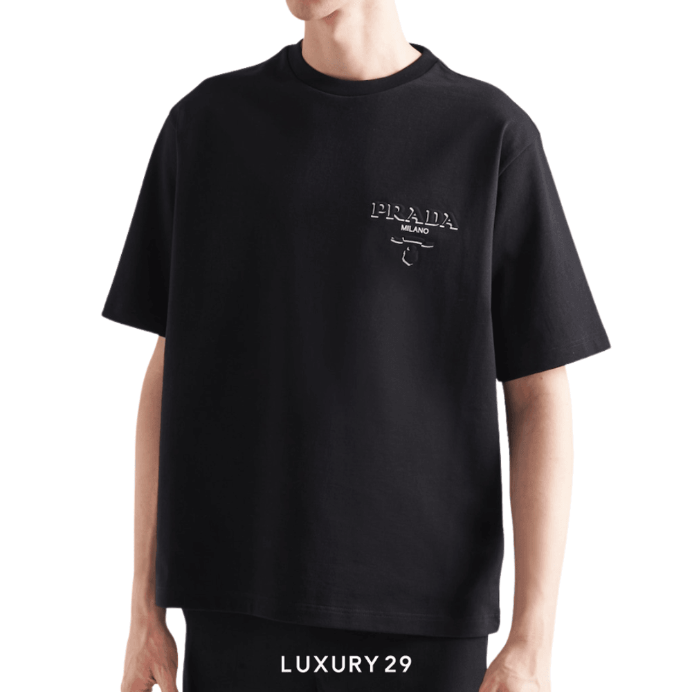 Prada Cotton T-shirt Black(M, Black)
