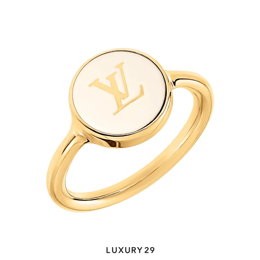 Louis Vuitton LV Pearly Confetti Ring White(Medium, White)