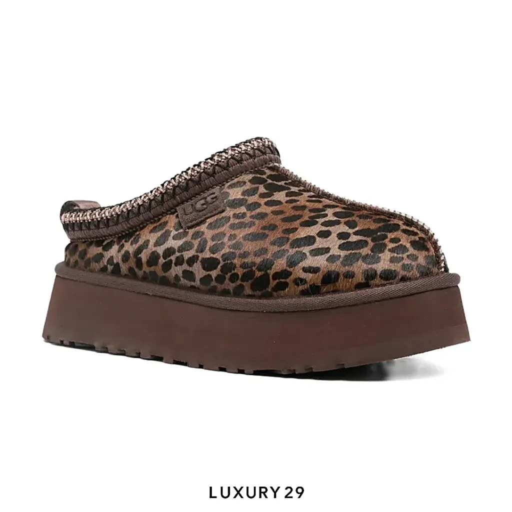UGG Tazz Caspian leopard-print platform(39, Brown)