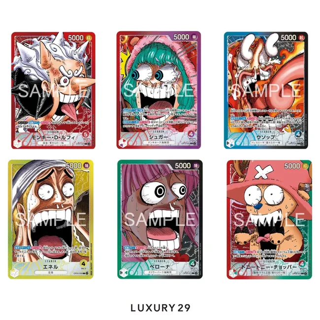One Piece Card Collection Vol.1 BASE SHOP Limited Set of 6 Cards