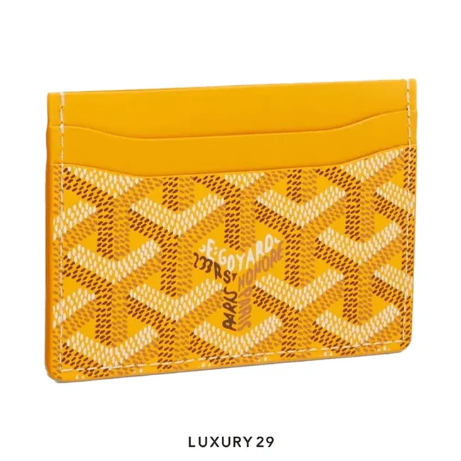 Goyard Saint-Sulpice Card Wallet Yellow