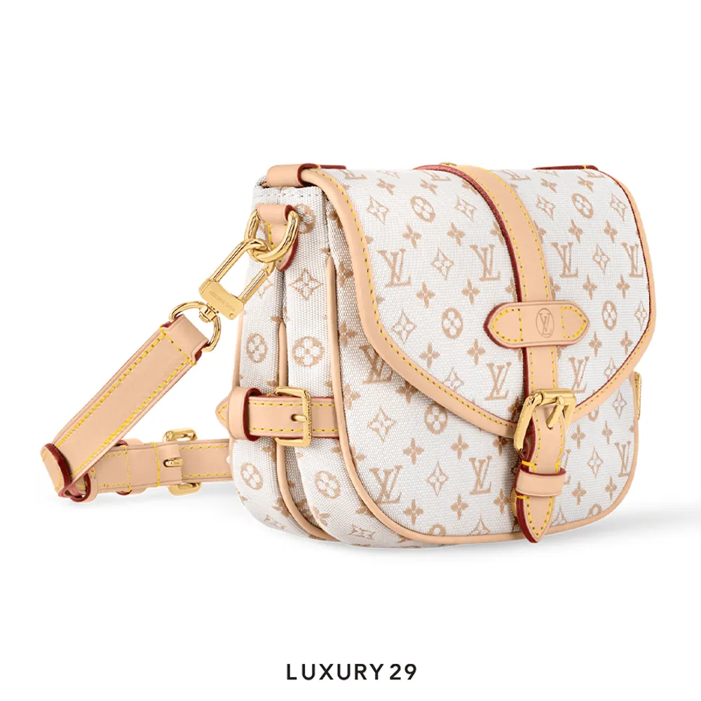Louis Vuitton LV Saumur BB Mastic Cream(Small, Yellow)