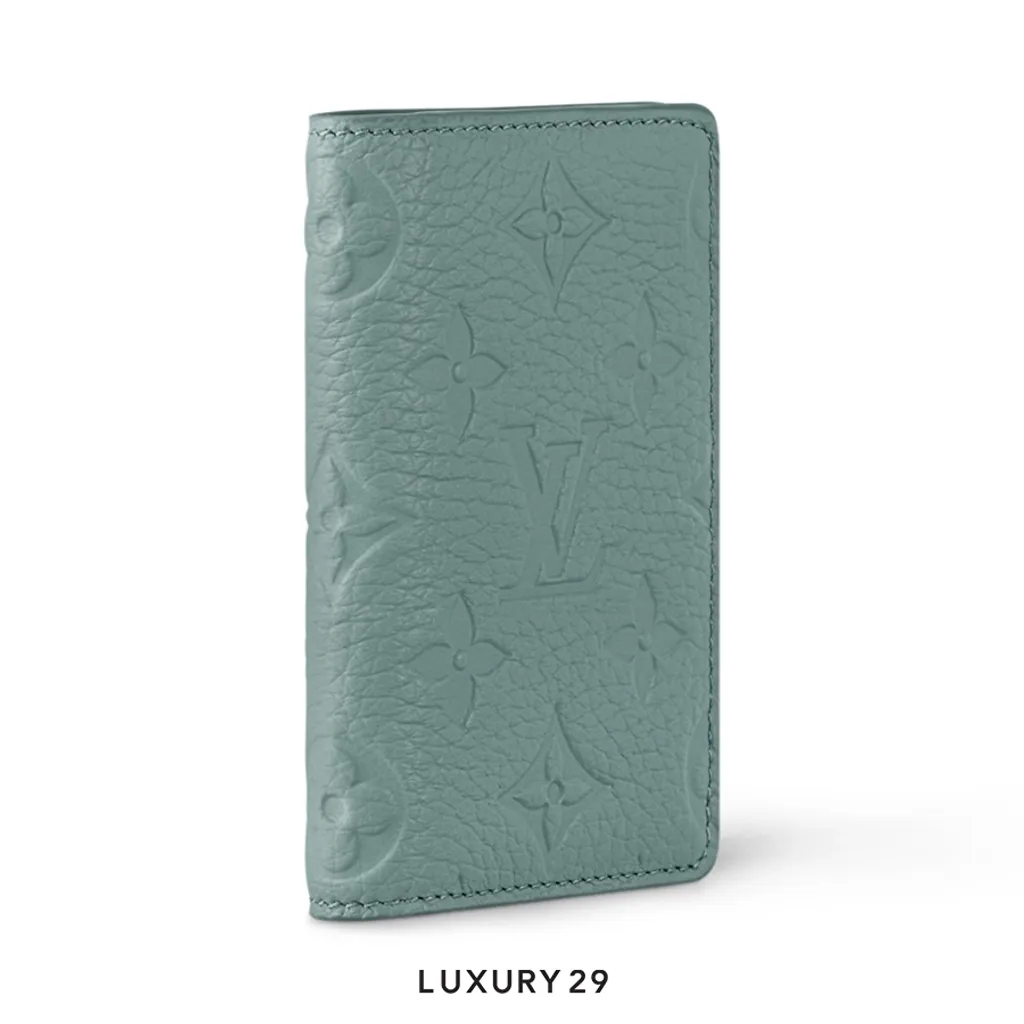 Louis Vuitton LV Pocket Organizer Wallet D'Eau Green(Small, Green)