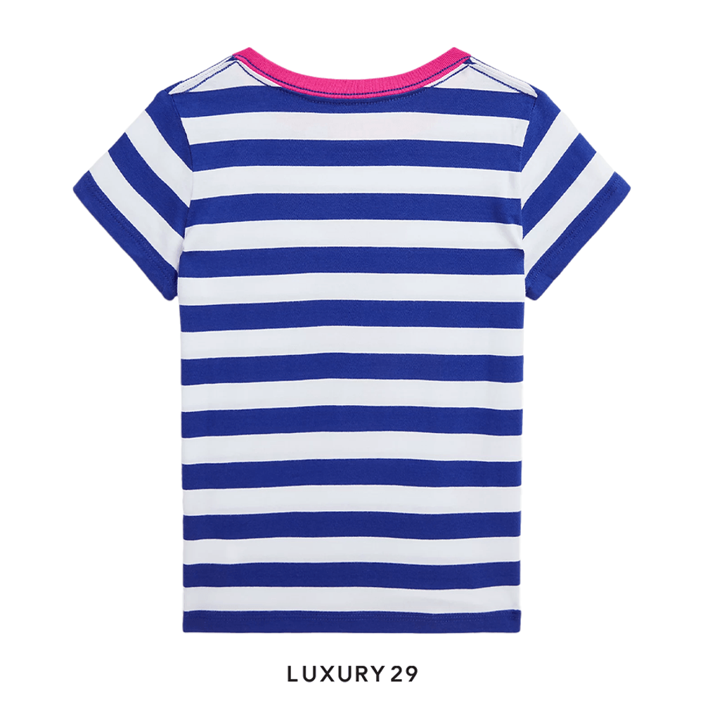 Kid Ralph Lauren T-shirt - White/Blue(6A, Blue)