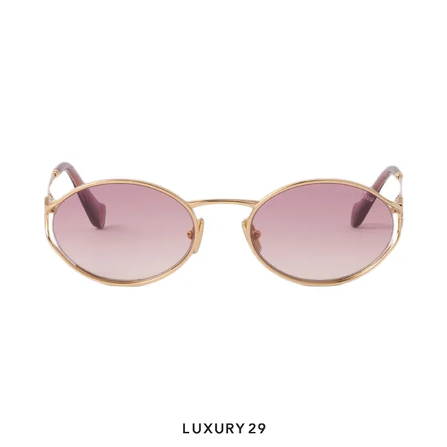 Miu Miu Logo sunglasses Lenses Rosa