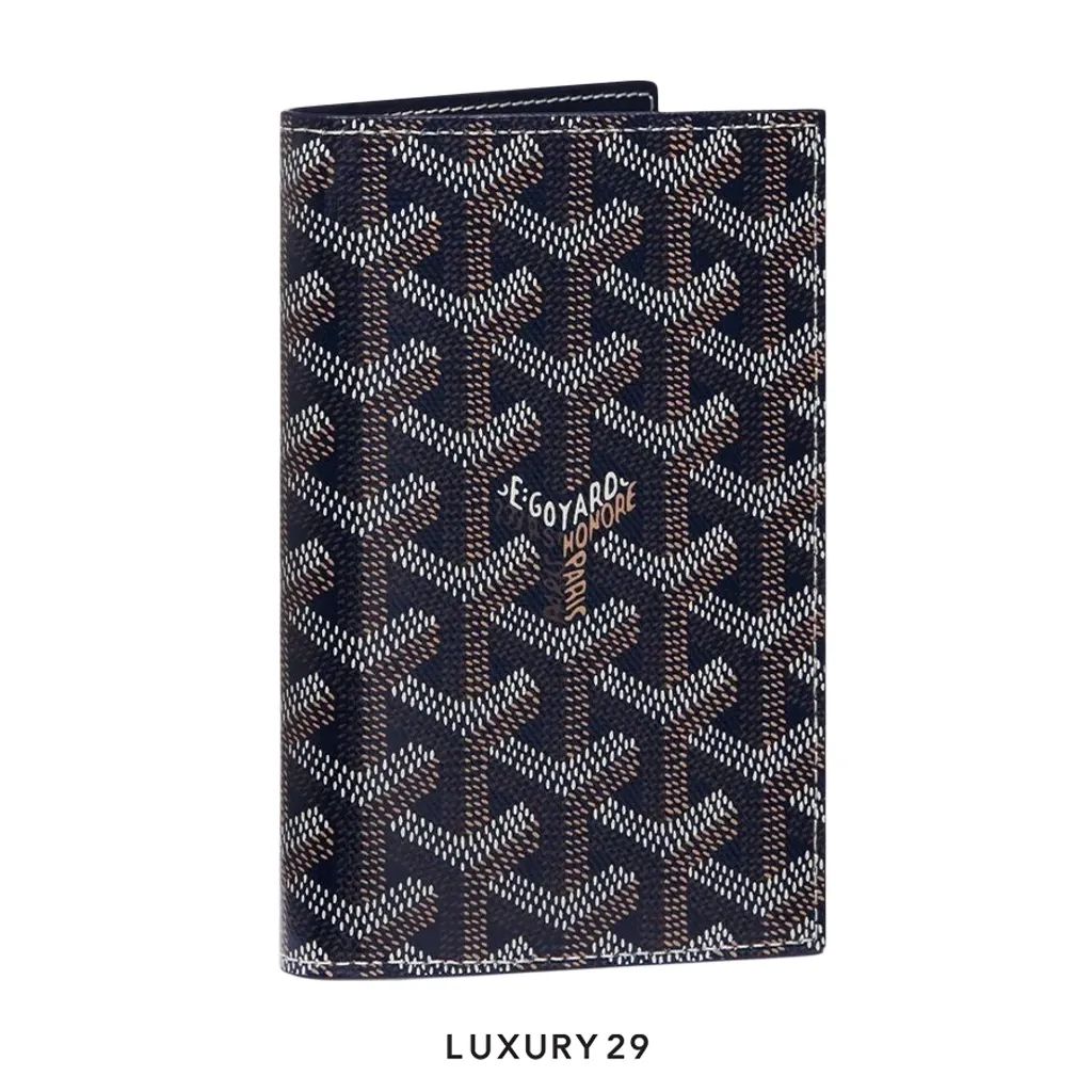 Goyard Grenelle Passport Cover Navy Blue(Small, Blue)
