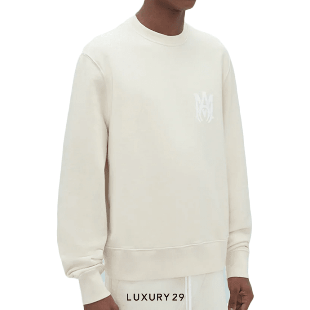 Amiri Core Crewneck Sweatshirt 'Alabaster'(S, Neutrals)
