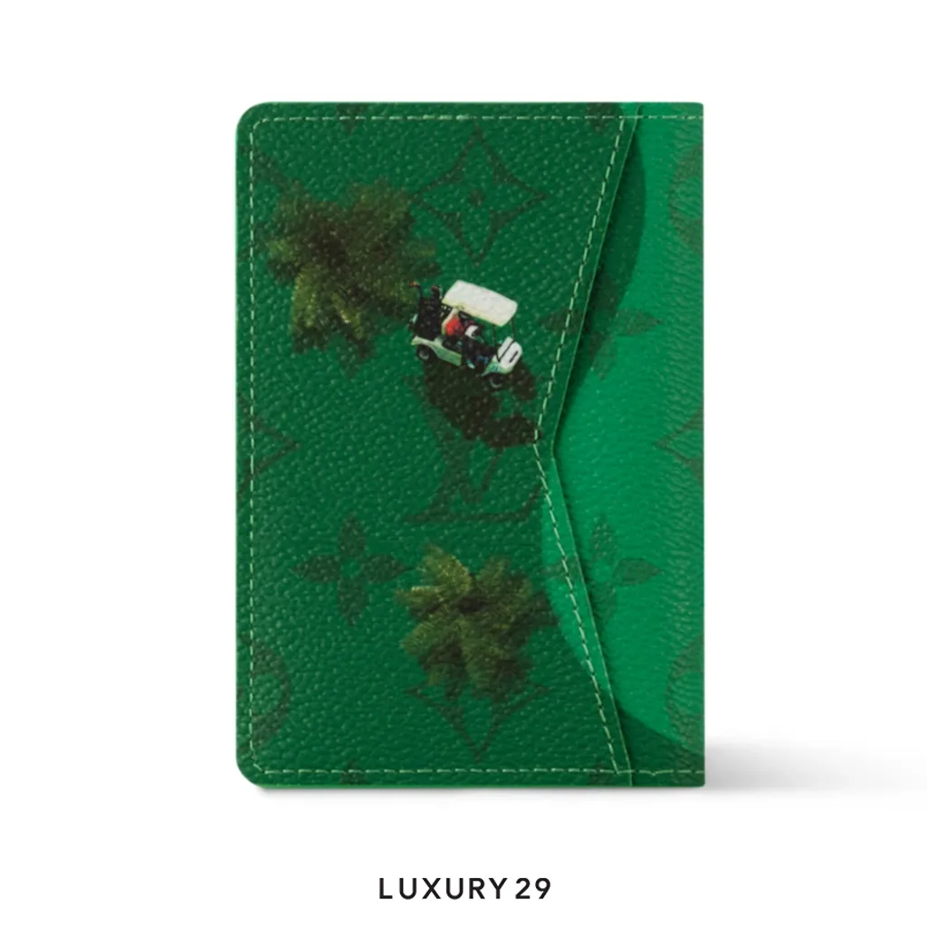 Louis Vuitton LV Pocket Organizer Wallet Golf Green(Small, Green)
