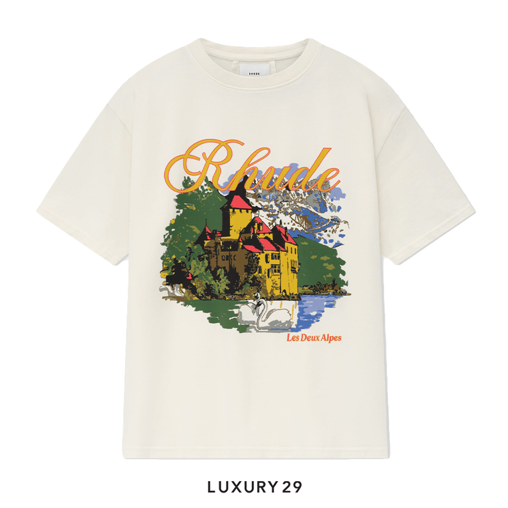 Rhude Chataeu Alpes Tee Vintage White(L, White)