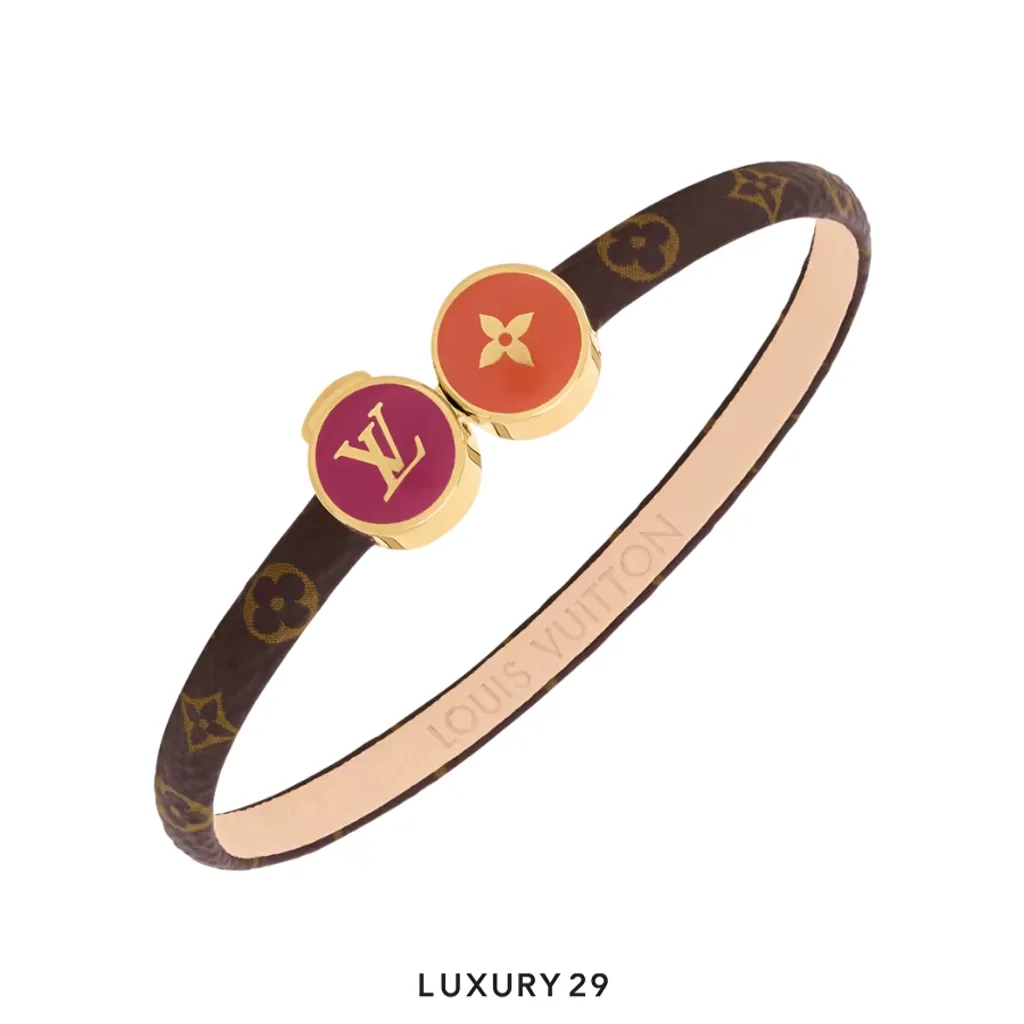 Louis Vuitton LV Confetti Bracelet Monogram Brown(Medium, Brown)