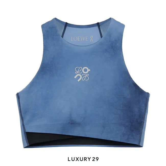 On x Loewe Performance top in technical jersey Blue/Multicolor