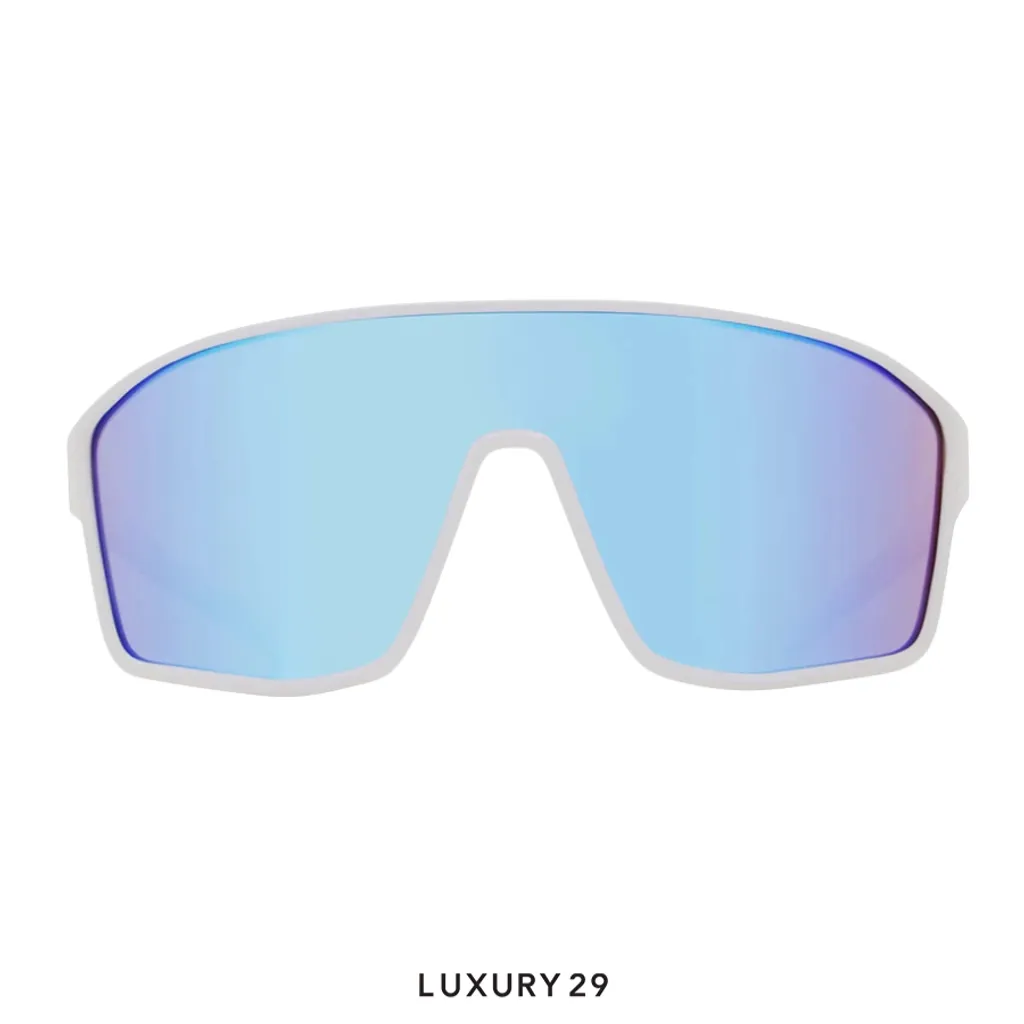Red Bull Spect Sunglasses DAFT-009 white with blue mirror(Free Size, Blue)