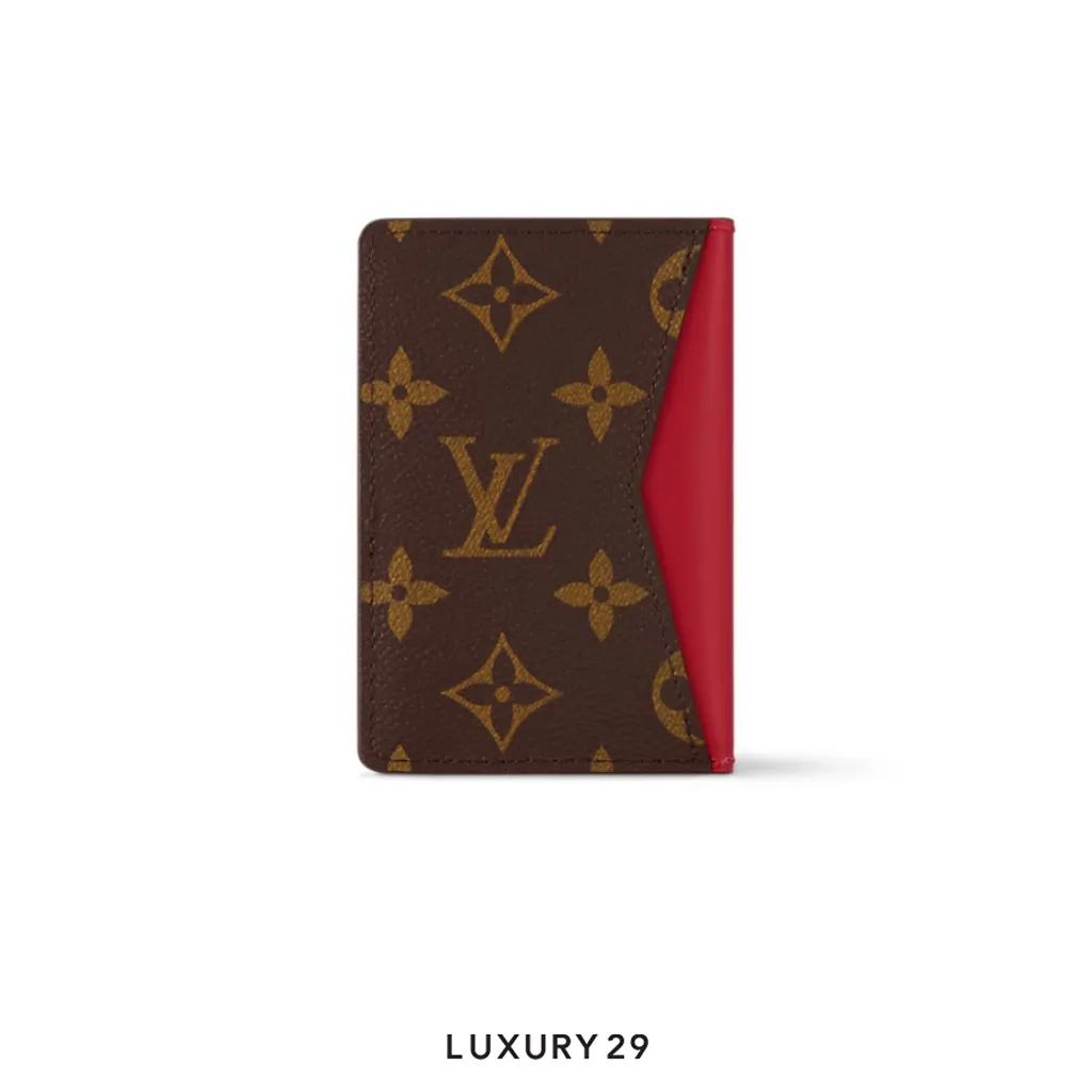 Louis Vuitton LV Pocket Organizer Sari Red(Small, Red)