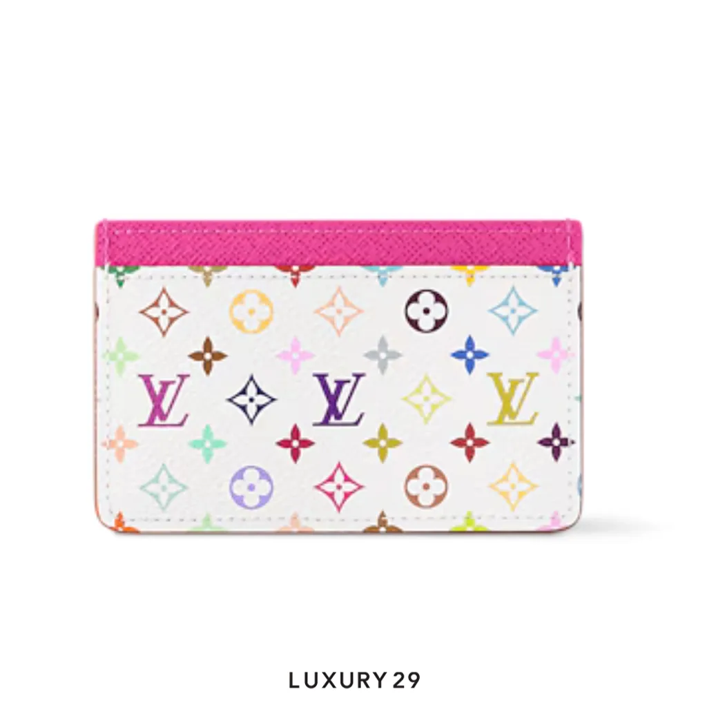 Louis Vuitton LV x TM Card Holder Monogram Canvas Multicolor(Small, White)