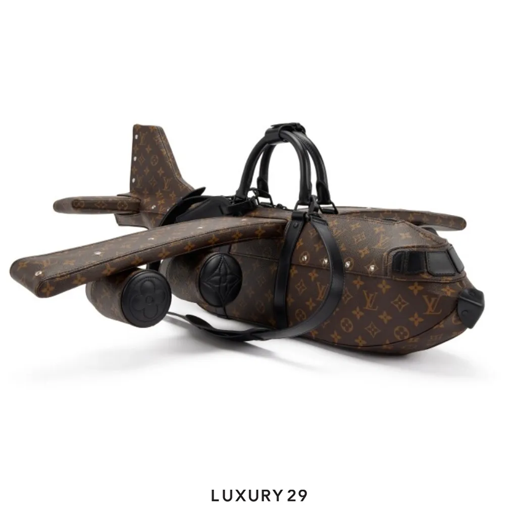 Louis Vuitton Limited Edition Airplane Bag Monogram Brown(Large, Brown)