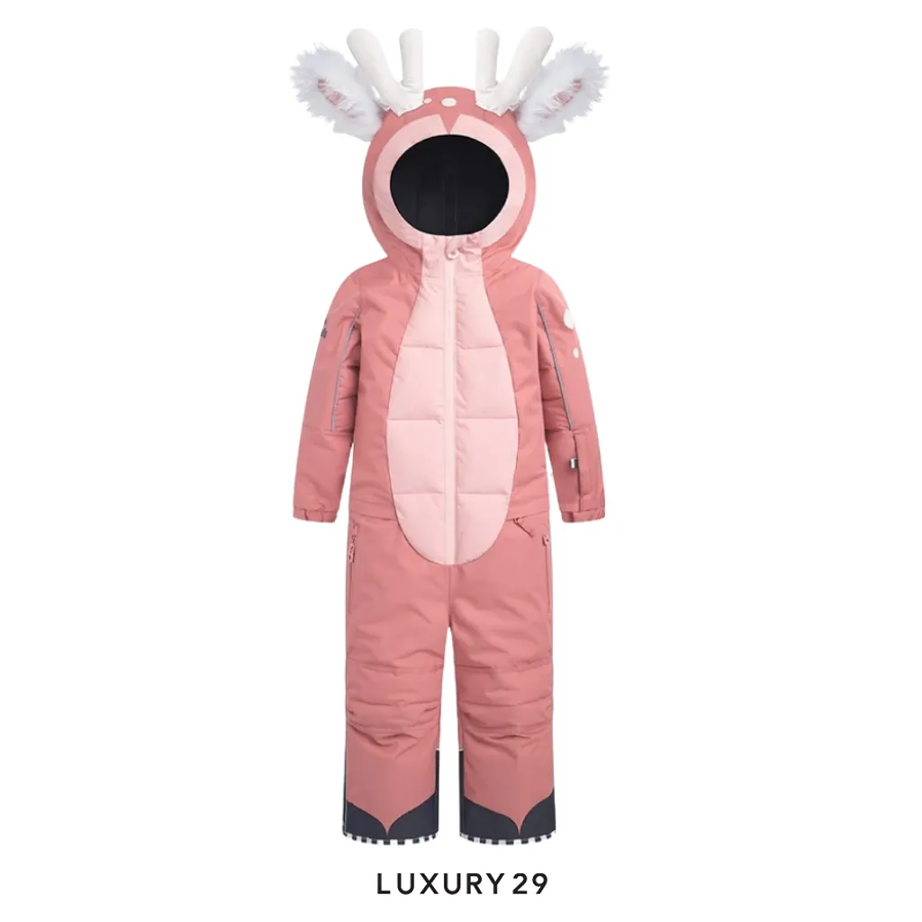 Weedo Kids Snowsuit OH DEER PINK(S, Pink)