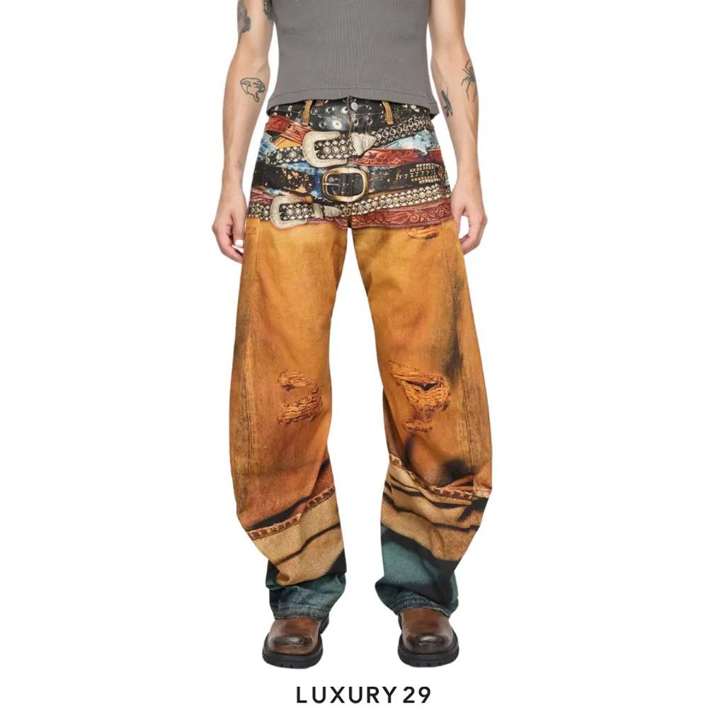 Acne Studio Loose fit jeans - 2006M Rust Orange(44, Orange)