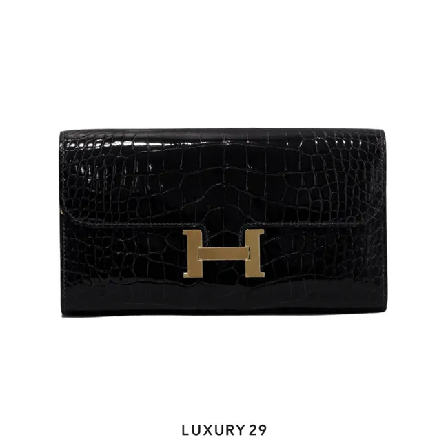 Hermes P Feuille Sac Constance To Go Alligator Missi Macassar / B Stamp  (2023)