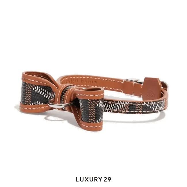 Goyard Oscar Collar Sky Black & Tan