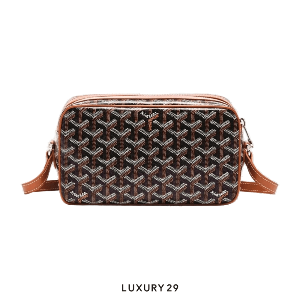 Goyard Cap-Vert PM Bag Black & Tan(Small, Brown)