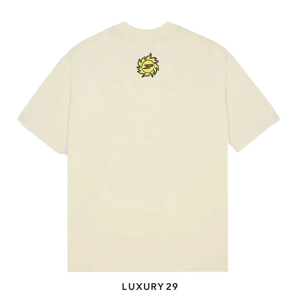 Broken Planet Foot On The Gas T-shirt Vanilla White(S, White)