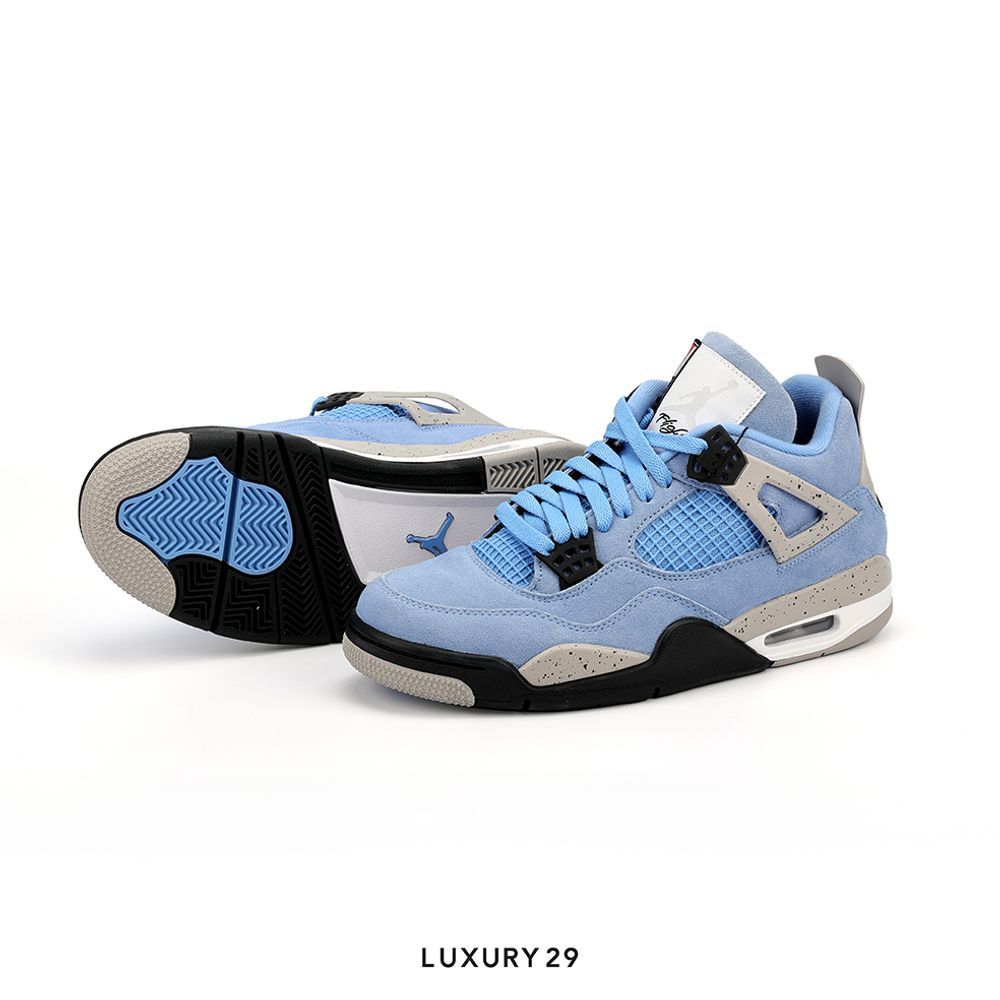Nike Jordan 4 Retro University Blue(41, Blue)