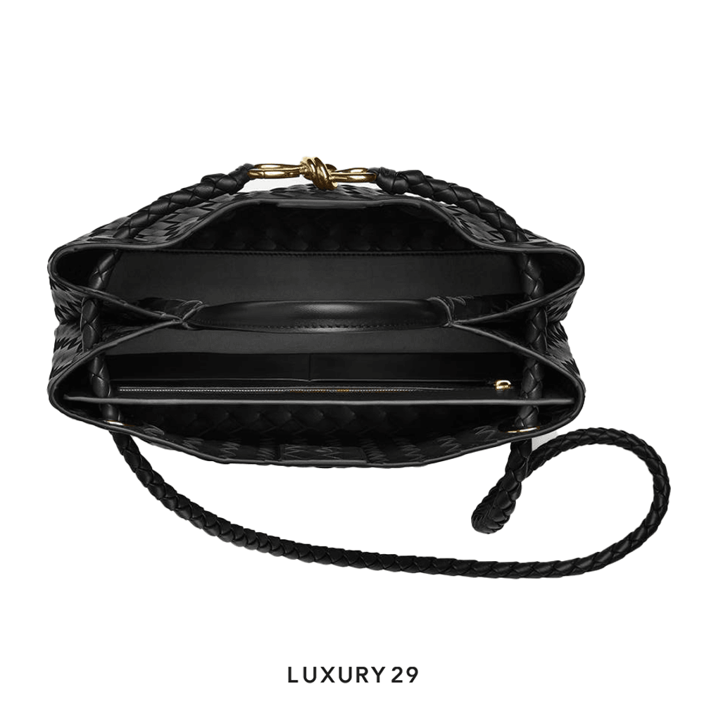 Bottega Veneta Women's Medium Andiamo in Black(Medium, Black)