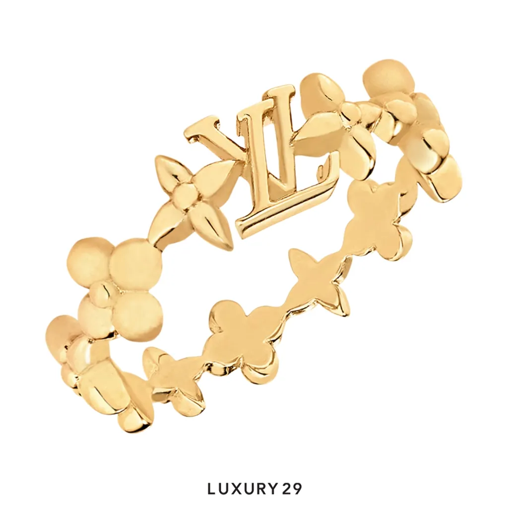 Louis Vuitton LV Iconic XS Ring Gold Size M(Medium, Gold)