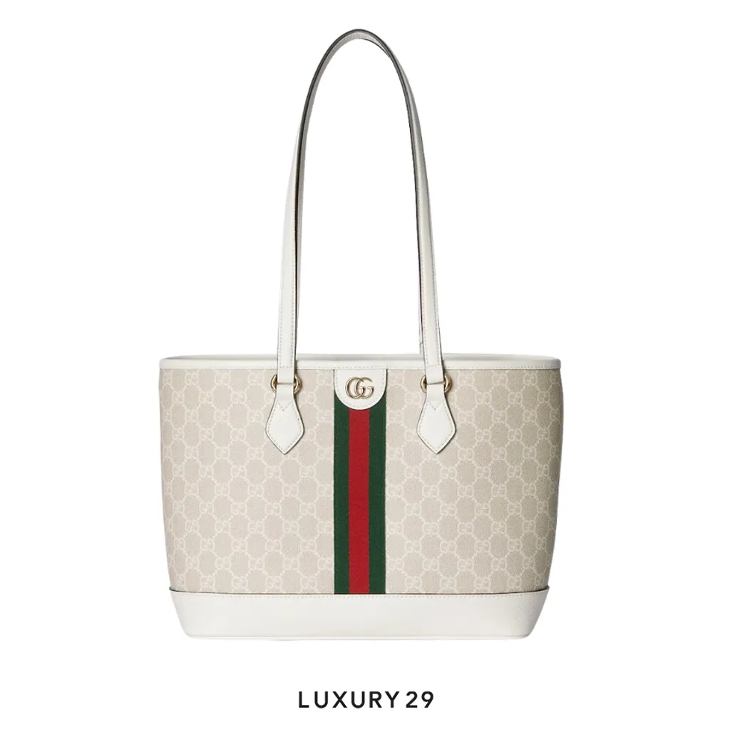 Gucci Ophidia medium tote bag White(Medium, White)
