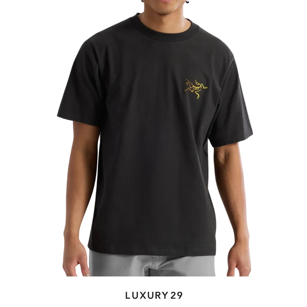 Arcteryx Kragg Cotton Logo Shirt SS M 24K Black(M, Black)