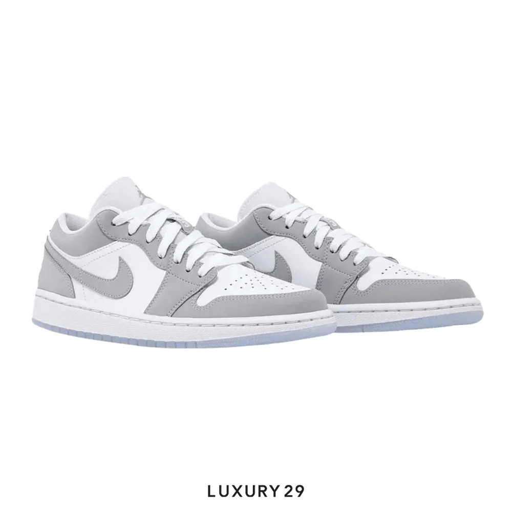 Nike Jordan 1 Low Wolf Grey (Women's)(W)(36, Grey)