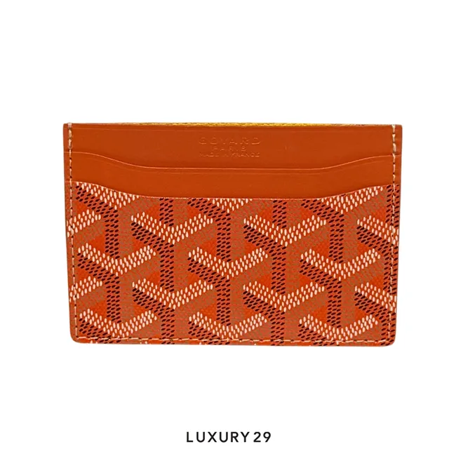 Goyard Saint-Sulpice Card Wallet Orange