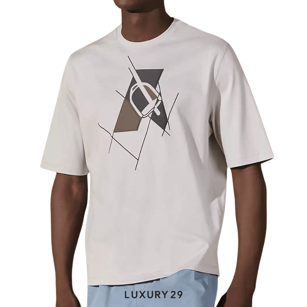 在庫処分　エルメス　メンズTシャツ　Etrier en Fragments　XS
