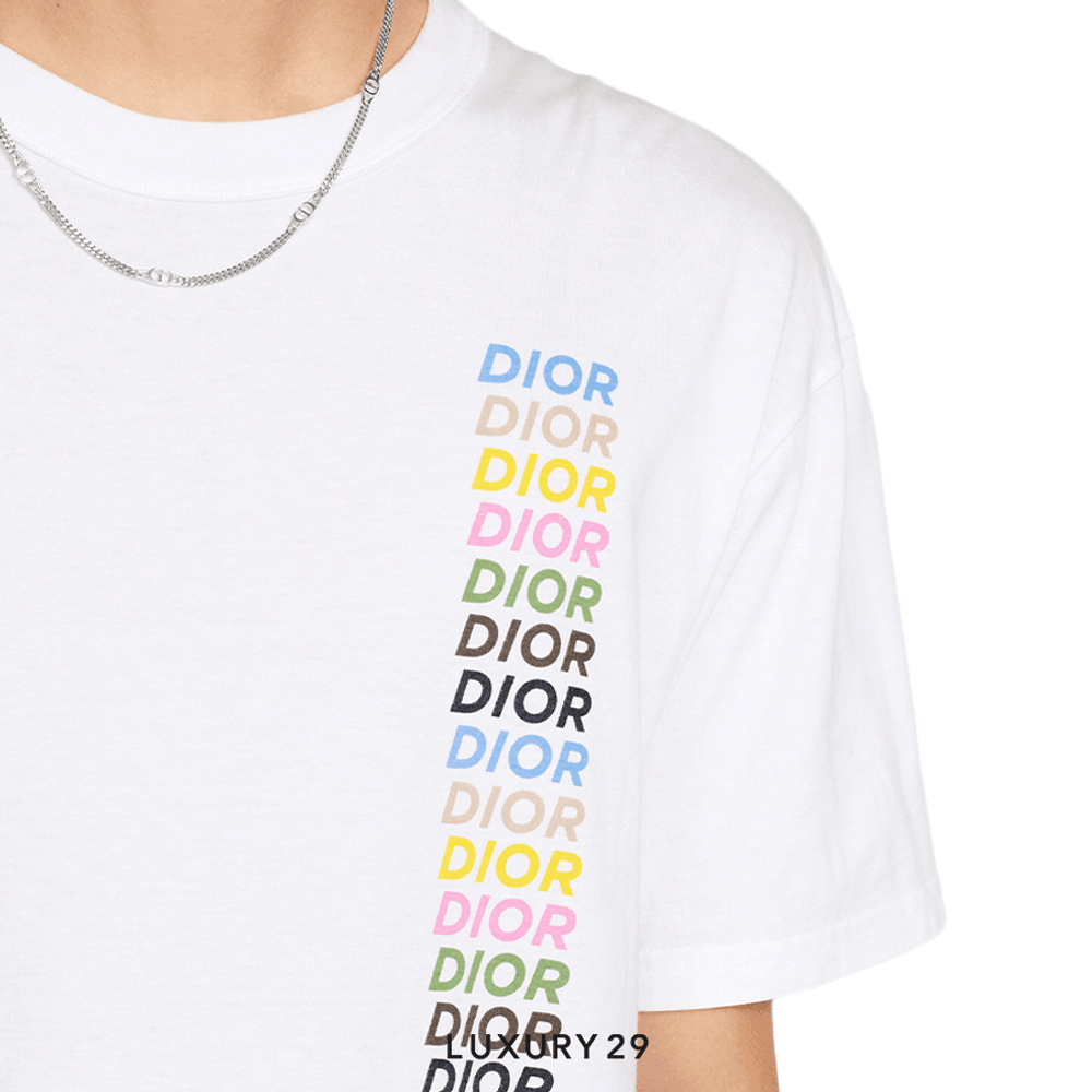 Dior Relaxed-Fit T-Shirt White Slub Organic Cotton Jersey White(S, White)