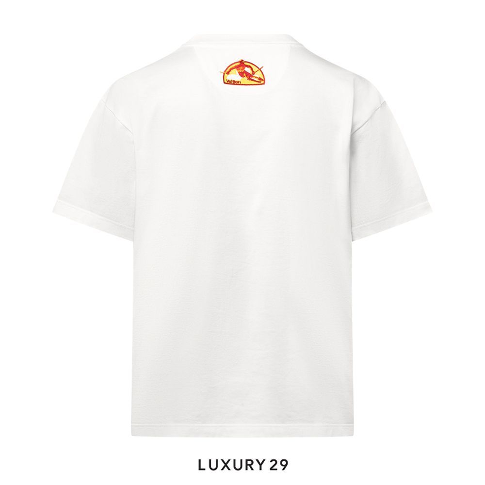 Louis Vuitton LV Ski Printed Cotton T-Shirt(S, White)