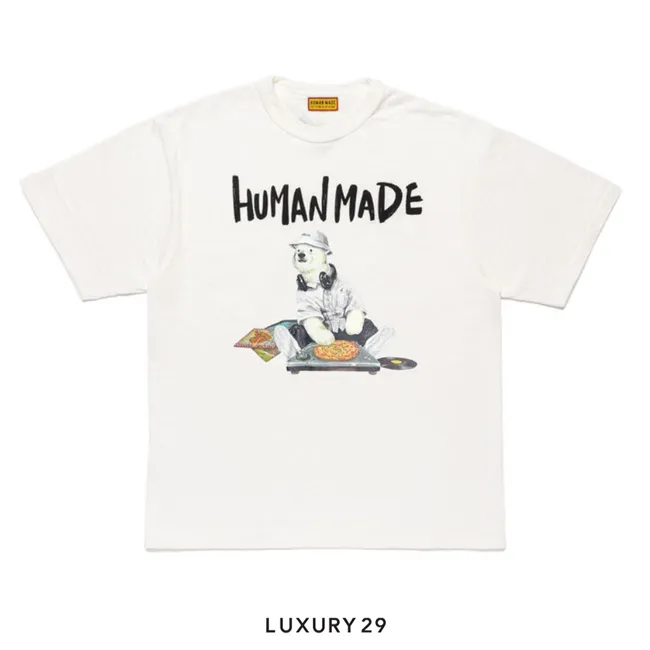 Human Made Polar Bear Graphic Tee White
