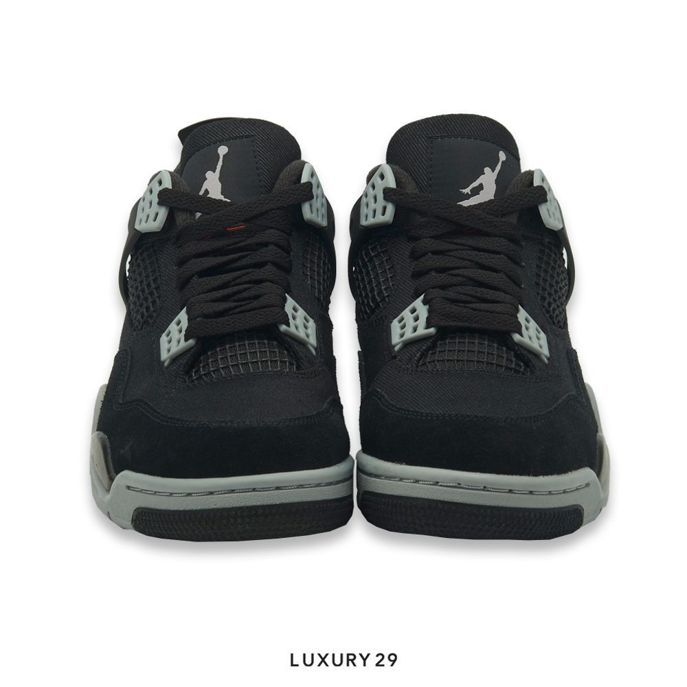 Nike Jordan 4 Retro SE Black Canvas(43, Black)