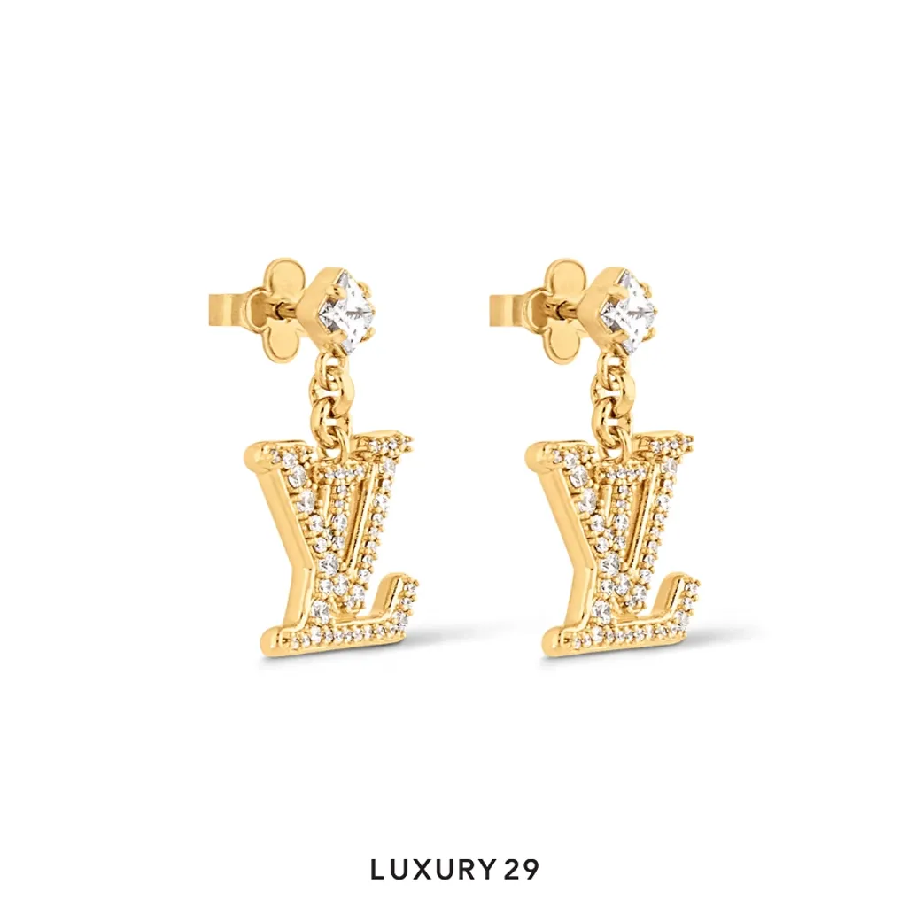 Louis Vuitton LV Lady LV Earrings Gold(Free Size, Gold)