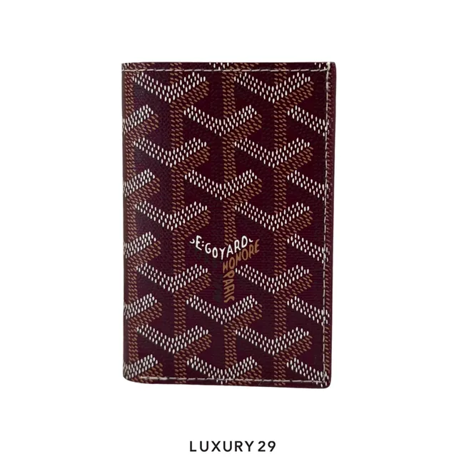 Goyard Saint-Pierre Card Wallet Card Wallet Burgundy
