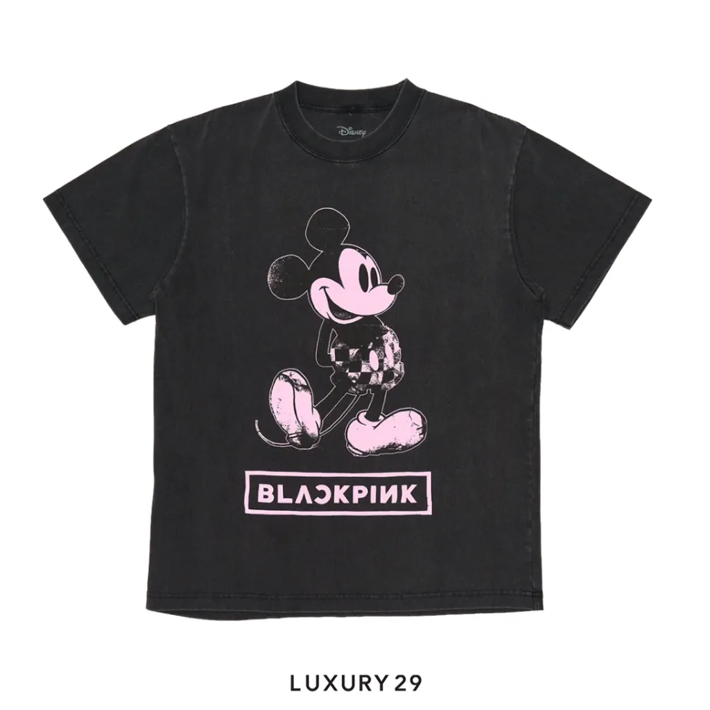 Complex Disney x BLACKPINK Mickey Tee - Charcoal(S, Black)