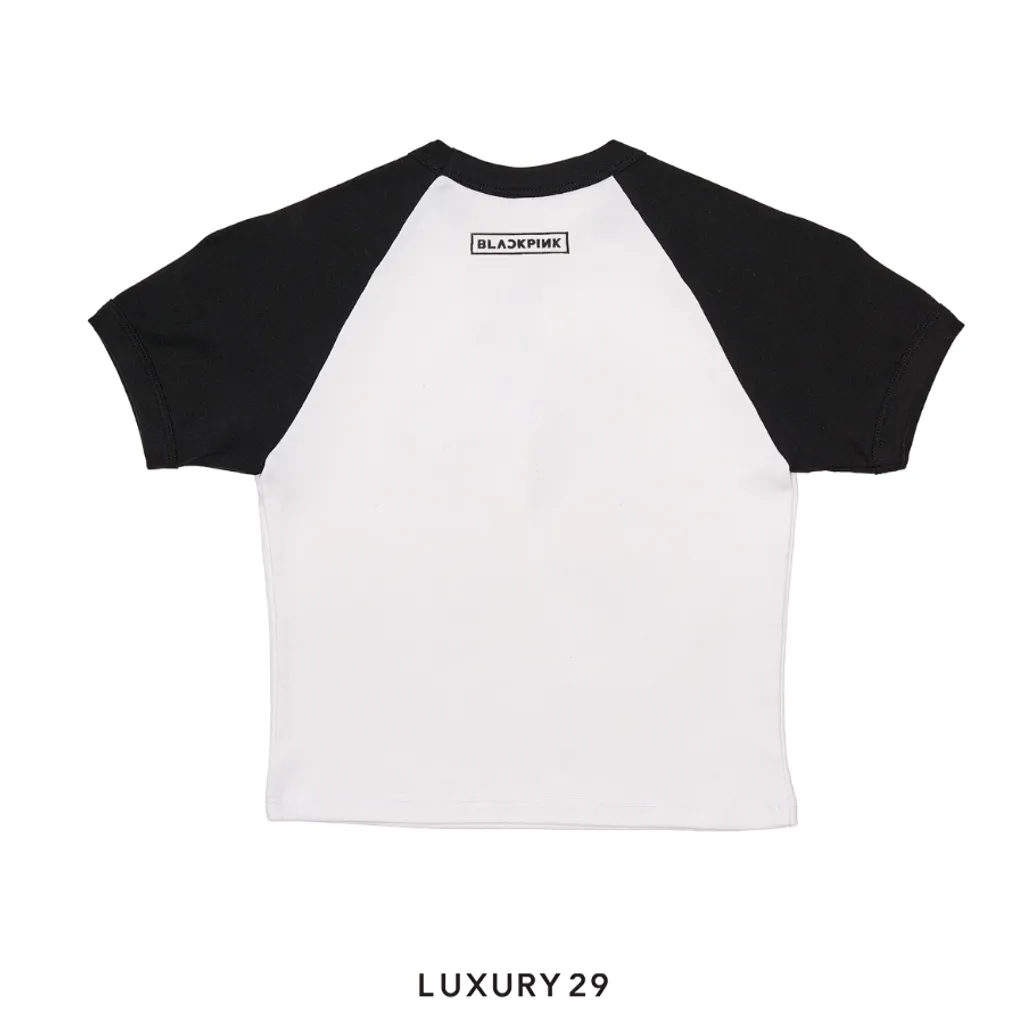 Complex Disney x BLACKPINK Minnie Black Raglan Tee(S, White)