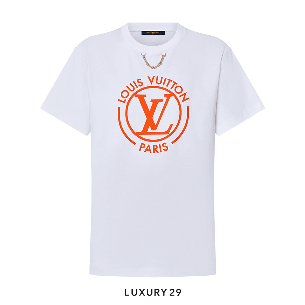 Louis Vuitton LV Flocked LV T-Shirt(XS, White)