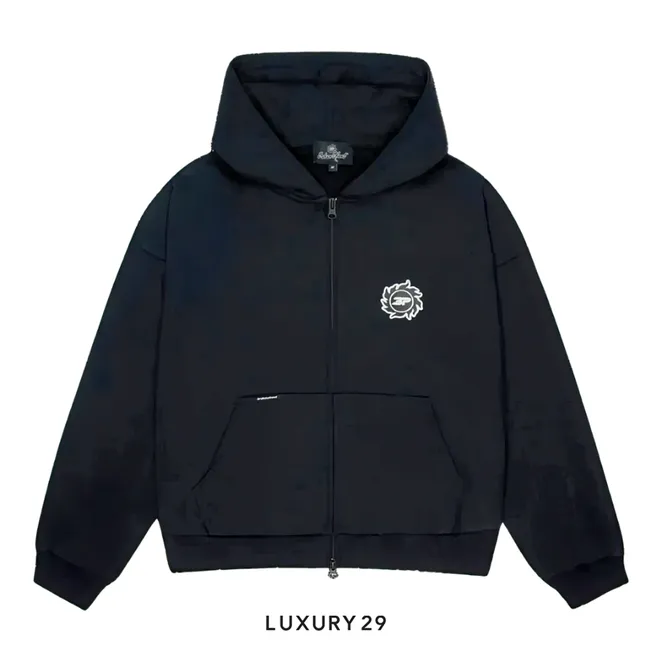 Broken Planet Market Sun Zip Up Black