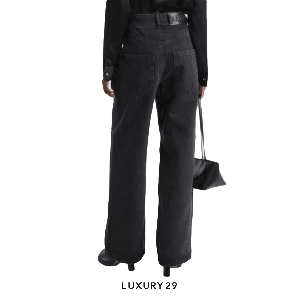 Loewe Anagram Baggy Jeans Black