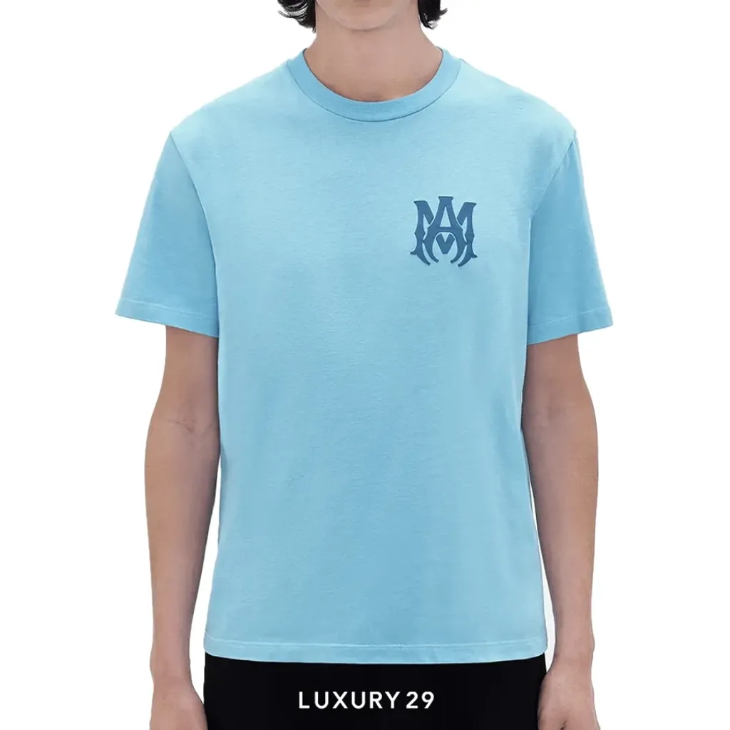 Amiri MA CORE LOGO TEE BLUE(XL, Blue)