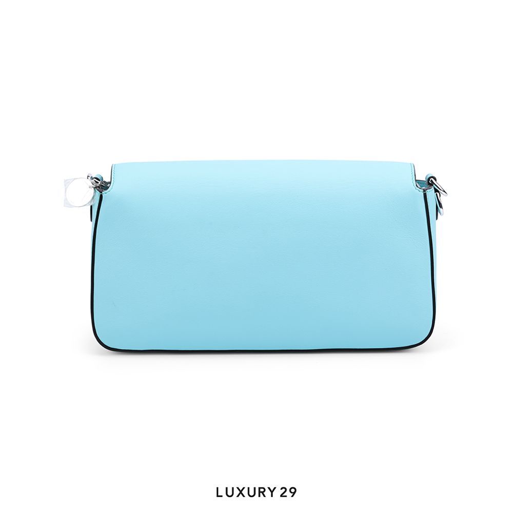 Fendi x Tiffany & Co. Bag Baguette in Tiffany Blue Silk(Small, Blue)