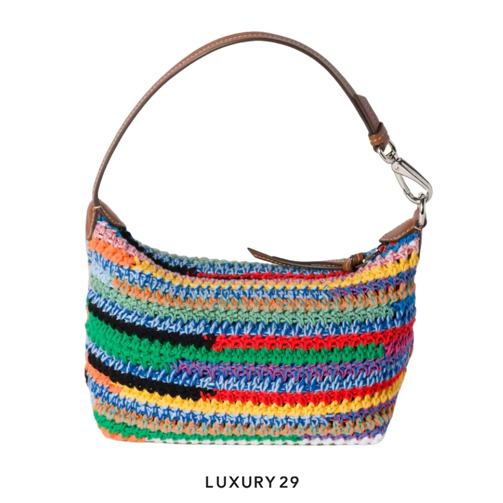 MIU MIU Crochet pouch Multicolored(Small, Multicolour)
